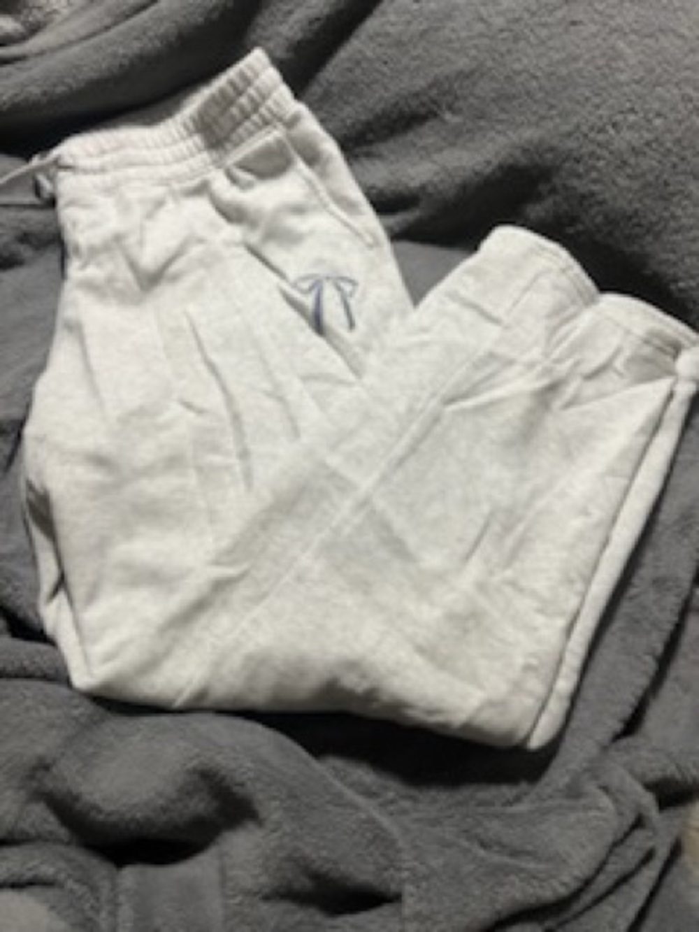 Hollister Light Gray Wide Leg Sweatpants